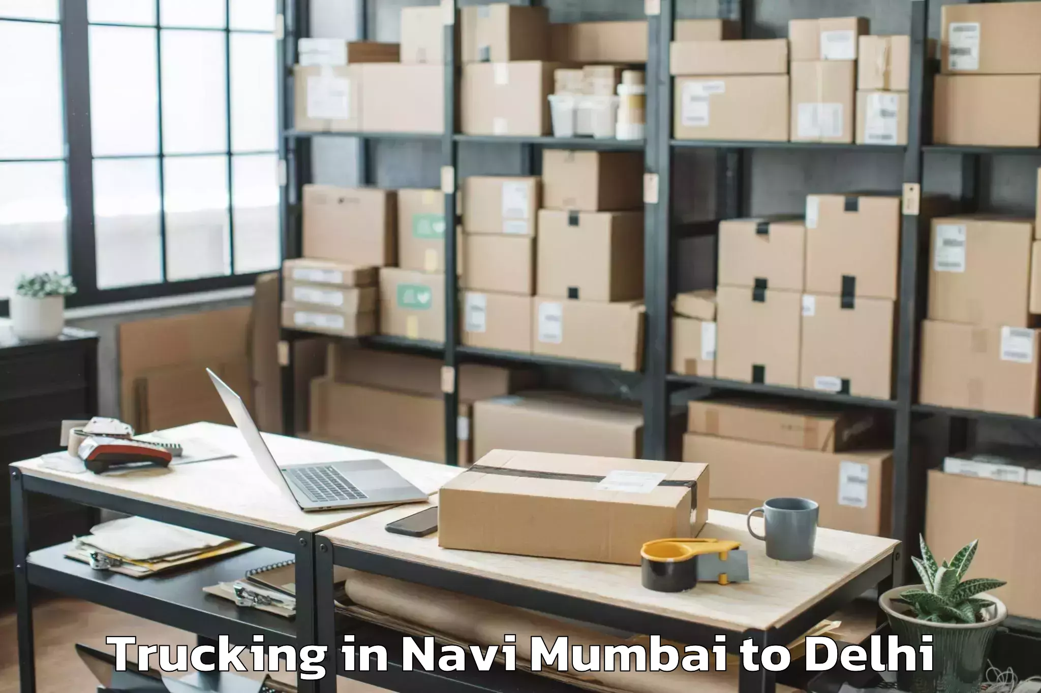 Book Navi Mumbai to Ambience Mall Rohini Trucking